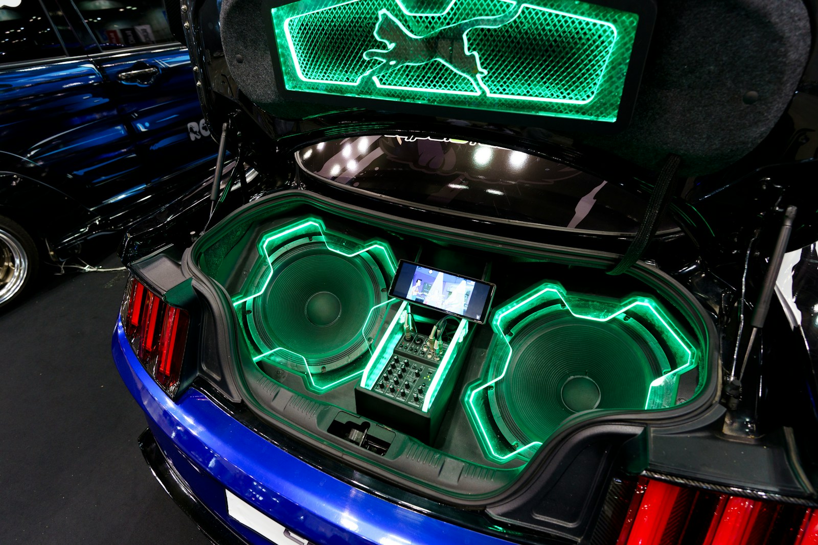 A car that has some speakers in it